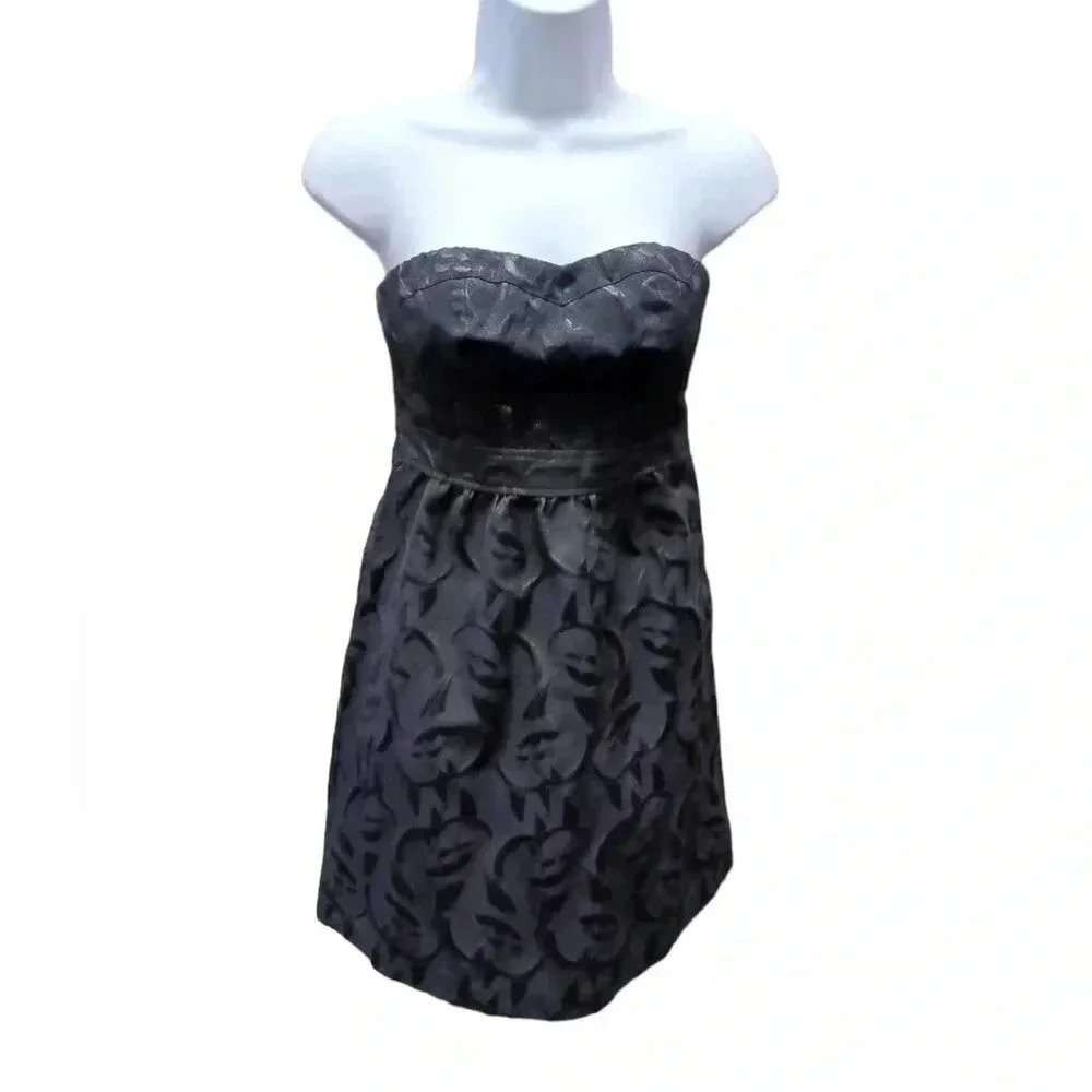 American Eagle Outfitters Black Floral Sleeveless Mini Cocktail Dress Size 0